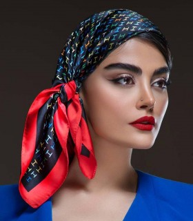 روسری کوتاه مجلسی دخترانه طرح H کد 2522