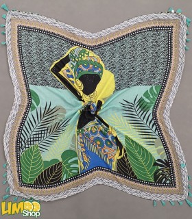 روسری هاوایی سبز